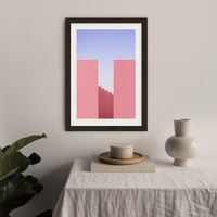 Walking On Sunset Art Print Black Frame | Bombinate Walking On Sunset Art Print Black Frame | Bombinate