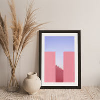 Walking On Sunset Art Print Black Frame | Bombinate Walking On Sunset Art Print Black Frame | Bombinate