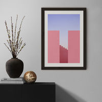 Walking On Sunset Art Print Black Frame | Bombinate Walking On Sunset Art Print Black Frame | Bombinate
