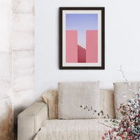 Walking On Sunset Art Print Black Frame | Bombinate Walking On Sunset Art Print Black Frame | Bombinate