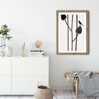 Beauty Of Silence Art Print Oak Frame | Bombinate Beauty Of Silence Art Print Oak Frame | Bombinate