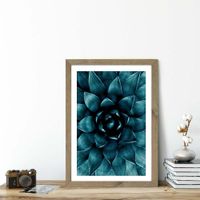 Cactus No 9 Art Print Oak Frame | Bombinate Cactus No 9 Art Print Oak Frame | Bombinate