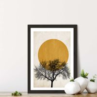 Winter Morning Art Print Black Frame | Bombinate Winter Morning Art Print Black Frame | Bombinate