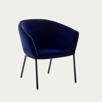 Navy You Fabric Low Armchair | Bombinate Navy You Fabric Low Armchair | Bombinate