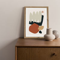 Collage Earth II Art Print Oak Frame | Bombinate Collage Earth II Art Print Oak Frame | Bombinate