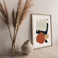Collage Earth II Art Print Oak Frame | Bombinate Collage Earth II Art Print Oak Frame | Bombinate