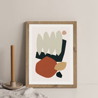 Collage Earth II Art Print Oak Frame | Bombinate Collage Earth II Art Print Oak Frame | Bombinate
