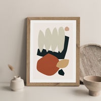 Collage Earth II Art Print Oak Frame | Bombinate Collage Earth II Art Print Oak Frame | Bombinate