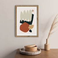 Collage Earth II Art Print Oak Frame | Bombinate Collage Earth II Art Print Oak Frame | Bombinate