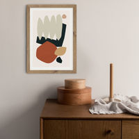 Collage Earth II Art Print Oak Frame | Bombinate Collage Earth II Art Print Oak Frame | Bombinate