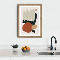 Collage Earth II Art Print Oak Frame | Bombinate Collage Earth II Art Print Oak Frame | Bombinate