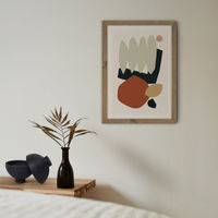 Collage Earth II Art Print Oak Frame | Bombinate Collage Earth II Art Print Oak Frame | Bombinate