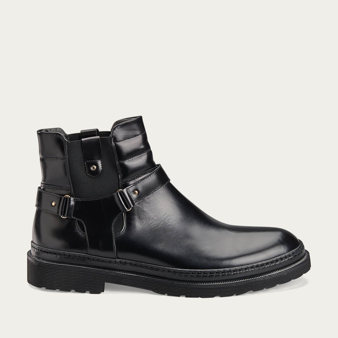 Black Chelsea Leather Boots | Bombinate