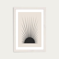 Minimal Sun Art Print White Frame | Bombinate Minimal Sun Art Print White Frame | Bombinate
