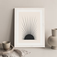 Minimal Sun Art Print White Frame | Bombinate Minimal Sun Art Print White Frame | Bombinate