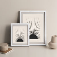Minimal Sun Art Print White Frame | Bombinate Minimal Sun Art Print White Frame | Bombinate