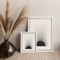 Minimal Sun Art Print White Frame | Bombinate Minimal Sun Art Print White Frame | Bombinate