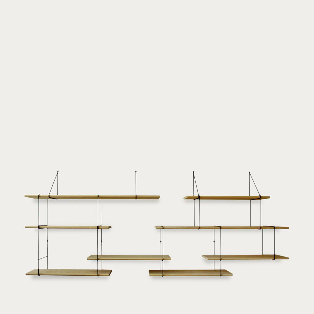 Studio Hausen Oak Black Link Set Duo Shelf Bombinate