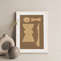 Totem 001 Art Print White Frame | Bombinate Totem 001 Art Print White Frame | Bombinate