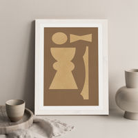 Totem 001 Art Print White Frame | Bombinate Totem 001 Art Print White Frame | Bombinate