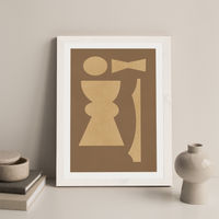Totem 001 Art Print White Frame | Bombinate Totem 001 Art Print White Frame | Bombinate