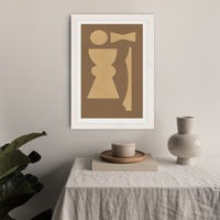 Totem 001 Art Print White Frame | Bombinate Totem 001 Art Print White Frame | Bombinate