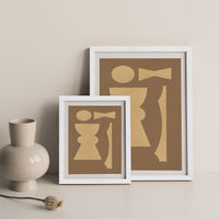 Totem 001 Art Print White Frame | Bombinate Totem 001 Art Print White Frame | Bombinate