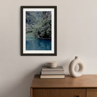 The Path Under Trees Art Print Black Frame | Bombinate The Path Under Trees Art Print Black Frame | Bombinate
