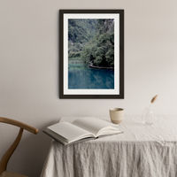 The Path Under Trees Art Print Black Frame | Bombinate The Path Under Trees Art Print Black Frame | Bombinate