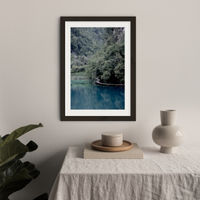 The Path Under Trees Art Print Black Frame | Bombinate The Path Under Trees Art Print Black Frame | Bombinate