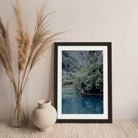 The Path Under Trees Art Print Black Frame | Bombinate The Path Under Trees Art Print Black Frame | Bombinate