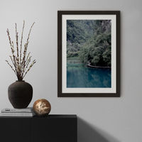 The Path Under Trees Art Print Black Frame | Bombinate The Path Under Trees Art Print Black Frame | Bombinate