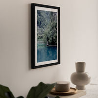 The Path Under Trees Art Print Black Frame | Bombinate The Path Under Trees Art Print Black Frame | Bombinate