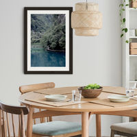 The Path Under Trees Art Print Black Frame | Bombinate The Path Under Trees Art Print Black Frame | Bombinate