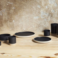 Large Otto Plate Black - Set of two | Bombinate