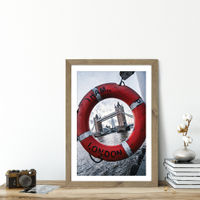 London Boi Birds Art Print Oak Frame | Bombinate London Boi Birds Art Print Oak Frame | Bombinate