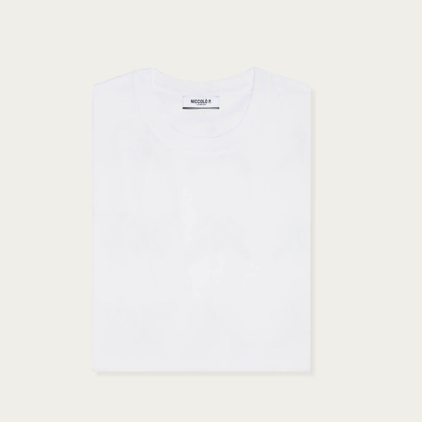 Optic White Crew Neck T-Shirt, Supima Cotton | Bombinate
