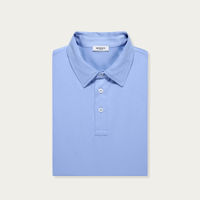 Amalfi Blue Polo Shirt, Egyptian Cotton | Bombinate