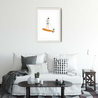 Sup Art Print White Frame | Bombinate Sup Art Print White Frame | Bombinate