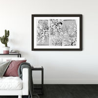 Oriental Blossom Art Print Black Frame | Bombinate Oriental Blossom Art Print Black Frame | Bombinate