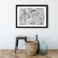 Oriental Blossom Art Print Black Frame | Bombinate Oriental Blossom Art Print Black Frame | Bombinate