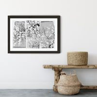 Oriental Blossom Art Print Black Frame | Bombinate Oriental Blossom Art Print Black Frame | Bombinate