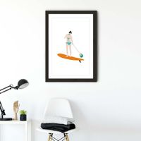 Sup Art Print Black Frame | Bombinate Sup Art Print Black Frame | Bombinate