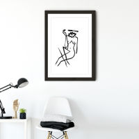 Noticed Art Print Black Frame | Bombinate Noticed Art Print Black Frame | Bombinate