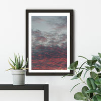 Cotton Candy Sky Art Print Black Frame | Bombinate Cotton Candy Sky Art Print Black Frame | Bombinate