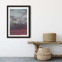 Cotton Candy Sky Art Print Black Frame | Bombinate Cotton Candy Sky Art Print Black Frame | Bombinate