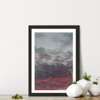 Cotton Candy Sky Art Print Black Frame | Bombinate Cotton Candy Sky Art Print Black Frame | Bombinate