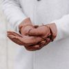 Brown Camillo Handmade Peccary Leather Gloves | Bombinate Brown Camillo Handmade Peccary Leather Gloves | Bombinate