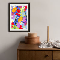 Garden At My Window Art Print Black Frame | Bombinate Garden At My Window Art Print Black Frame | Bombinate