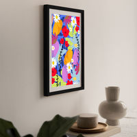 Garden At My Window Art Print Black Frame | Bombinate Garden At My Window Art Print Black Frame | Bombinate